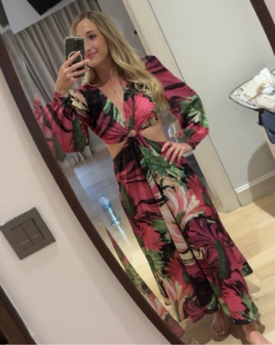 Topshop Maxi Cutout Dress - Image 1