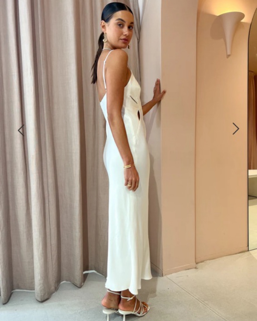 Shona Joy Milo Cut Out Split Midi Dress by Shona joy - Pickle