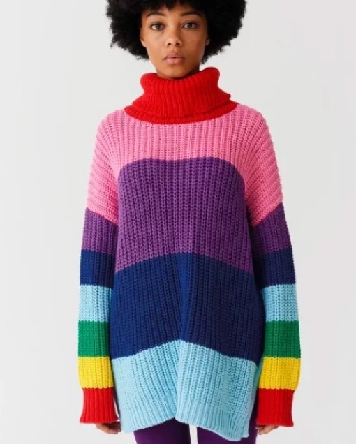 open lace back dress Women Fashion Multicolor Strip Knitted Sweater Dress Autumn-Winter Rainbow  Bodycon A-Line Midi Dress at Amazon Women's Clothing store
