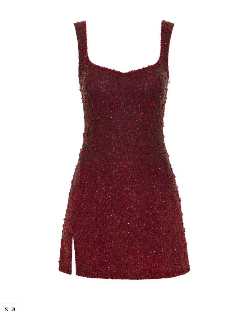 Clio Peppiatt Crystal Dress Ruby M by Clio Peppiatt - Pickle