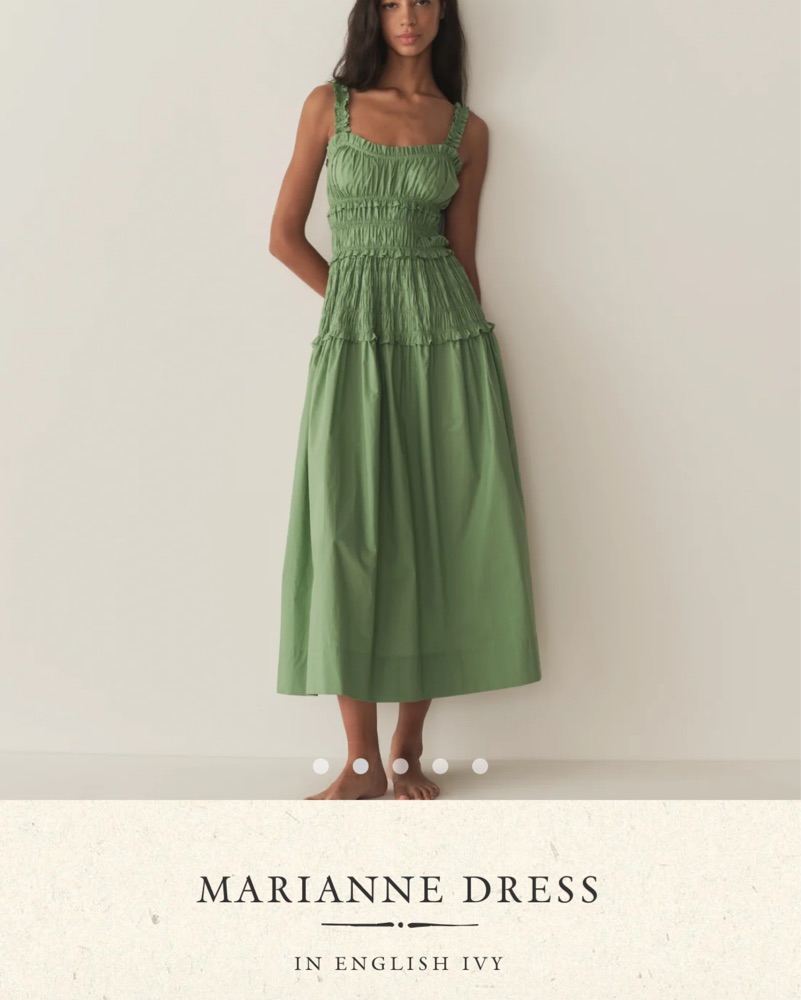 Doen Green Dress by Doen - Pickle