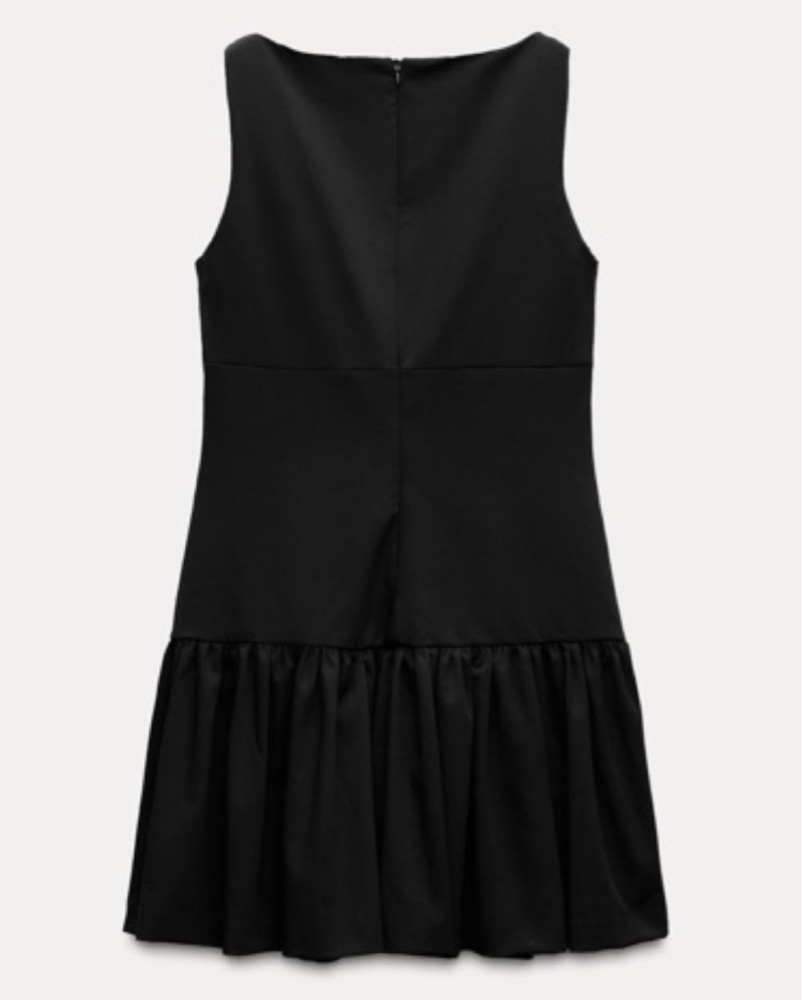 zara black ruffle dress Zara Ruffle Sleeve Dress – Abby Apples Boutique main image 1