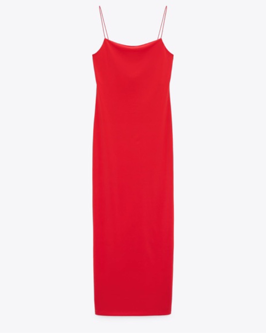 fitted dress zara Brown Strapless High Slit Maxi Dress – Littlebox India