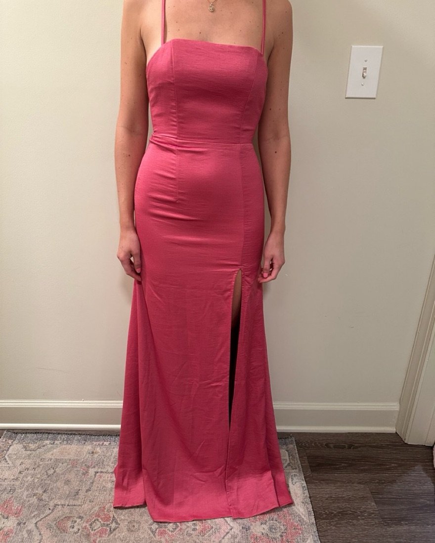 Hello Molly Hot Pink Formal Maxi Dress - Image 1