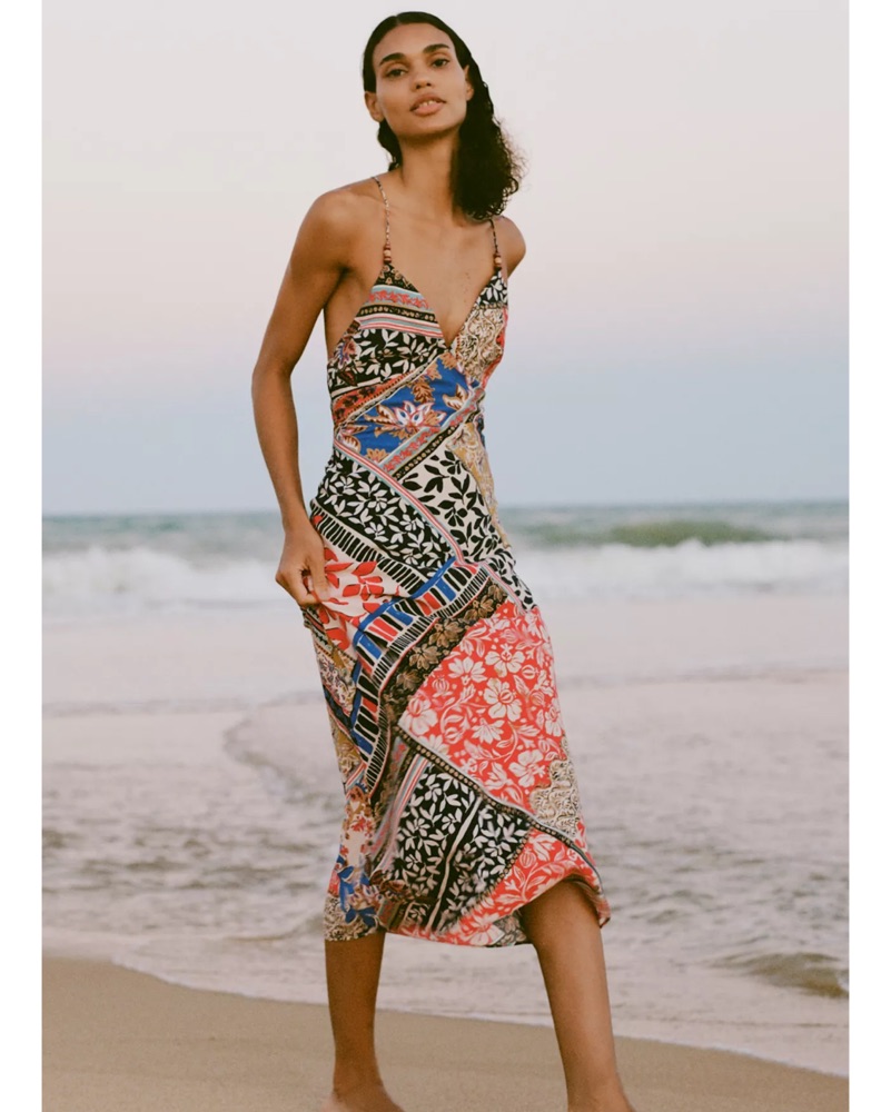 Zara Patchwork Print Dress by Zara - Pickle