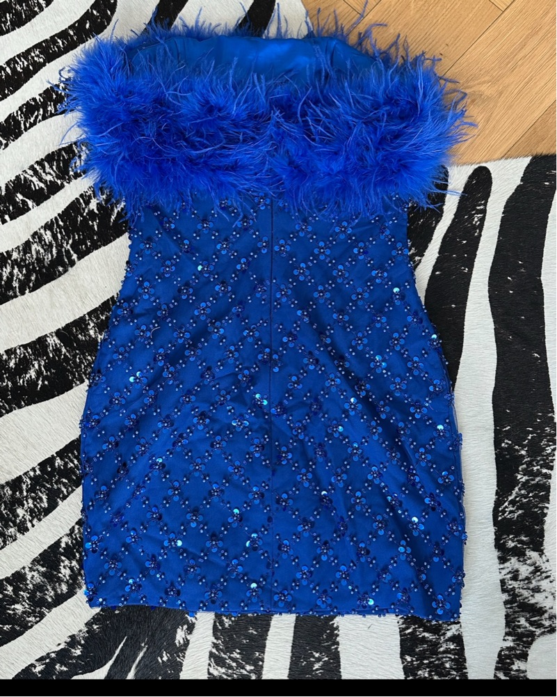 princess polly baby blue dress Quiz Royal Blue Sequin Maxi Dress main image 1