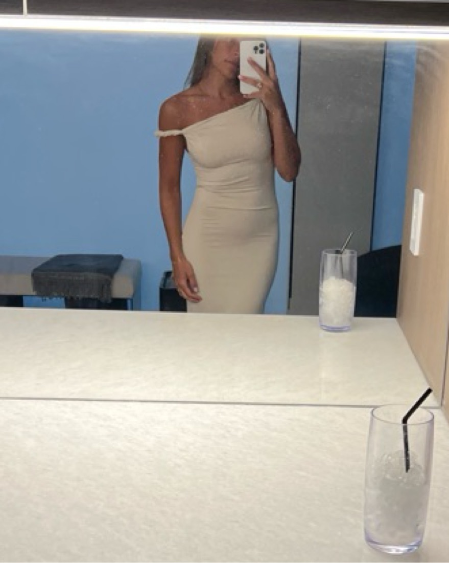 Beige Twist Shoulder Maxi Dress by Peppermayo - Pickle