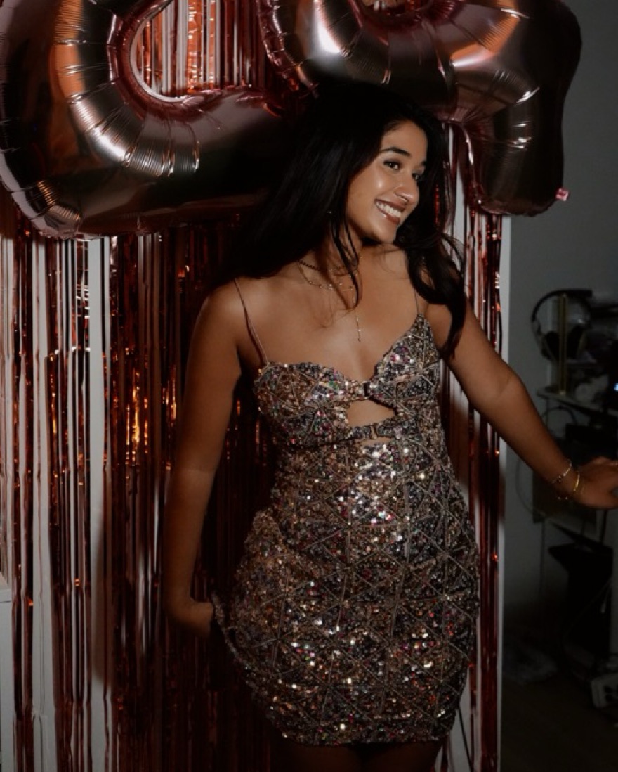 Sequin Rose Gold Dress by 12th Tribe - Pickle