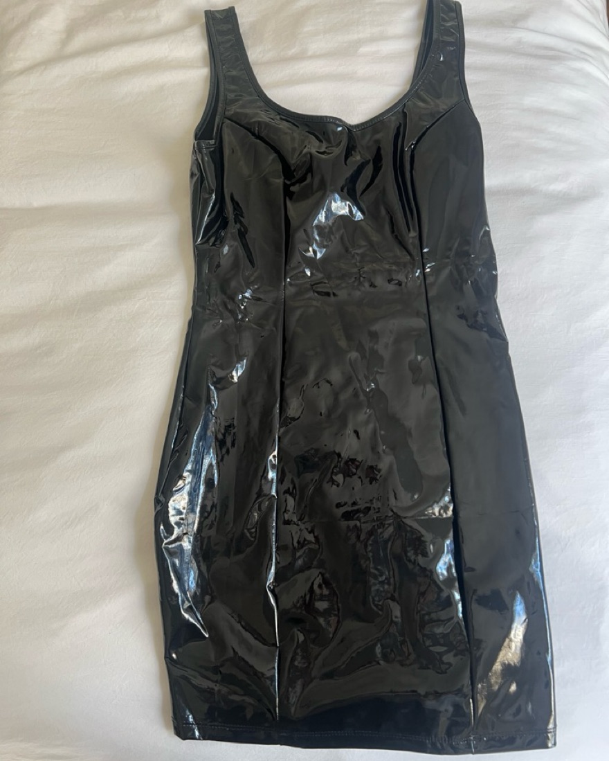 Black Latex Mini Dress by Amazon - Pickle
