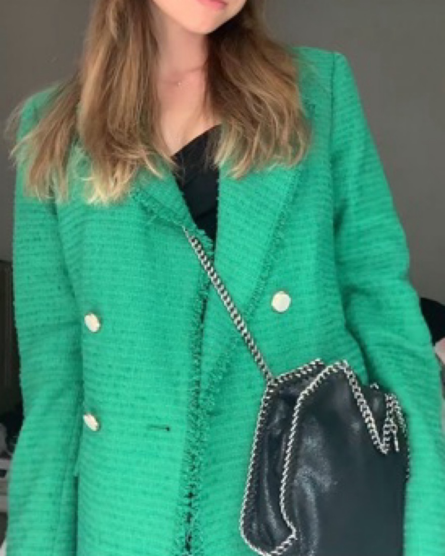 green tweed blazer 💚 - Image 2