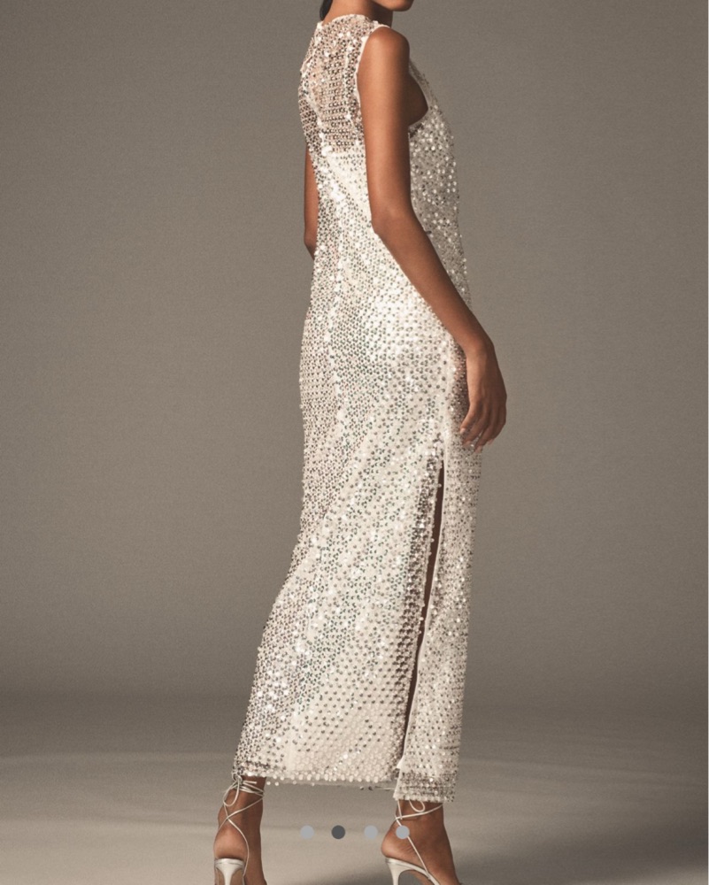shona joy silver dress Shona Joy, Soira Bias Maxi Dress New Wedding Dress Save 24%