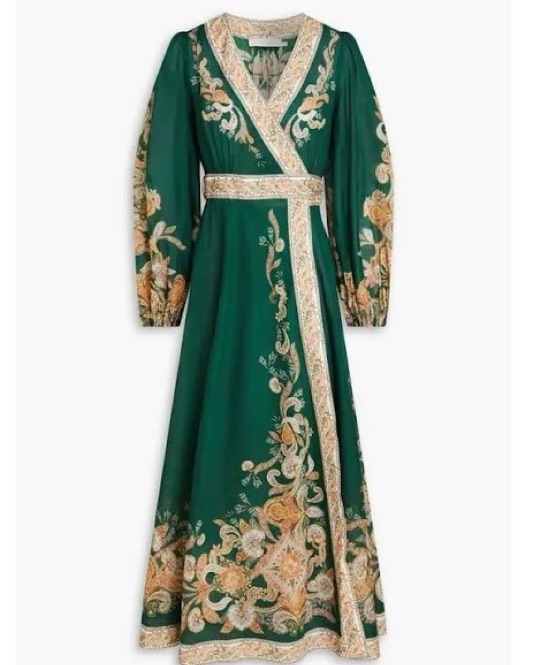 green zimmermann dress Zimmermann Pleated Midi Dress main image 0