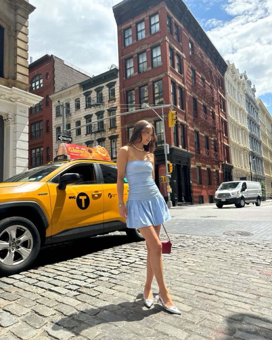 blue Skater Dress - Image 1