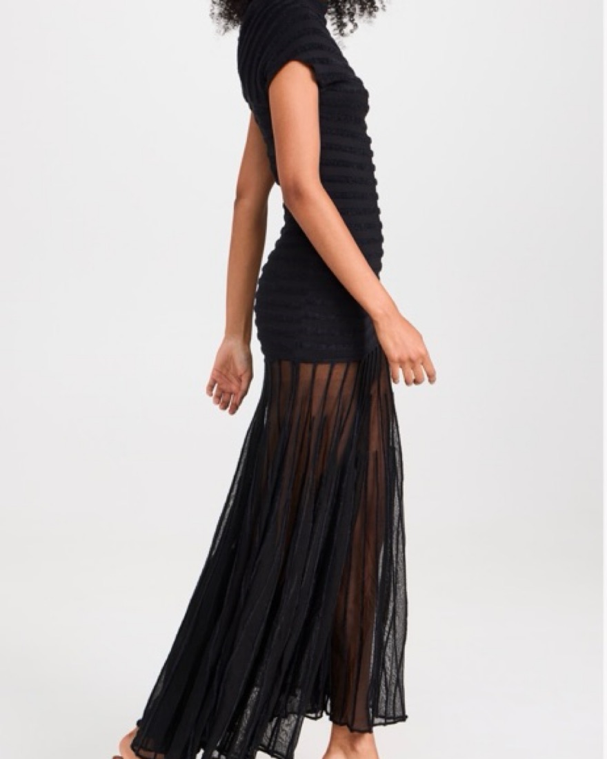 Sheer Black Wedding Guest Dress by Alexis - Pickle