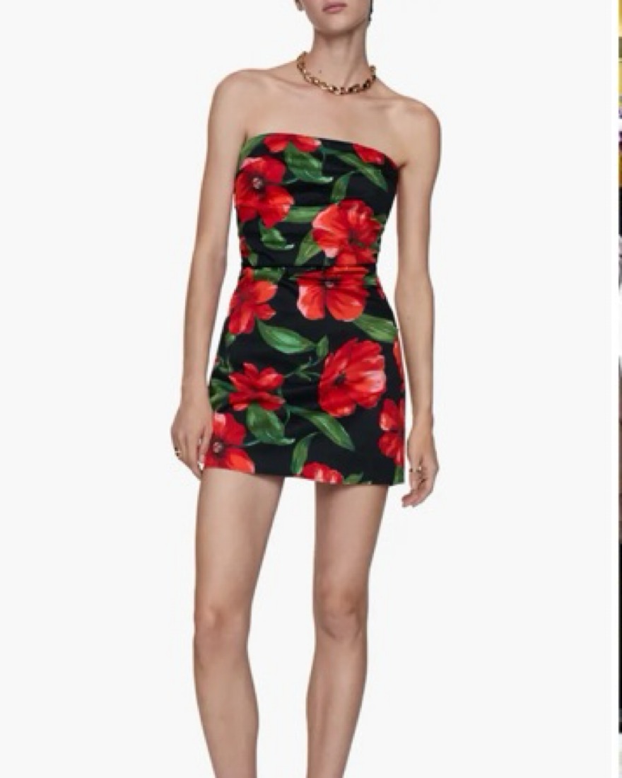 Mango Floral Mini Dress - Image 1