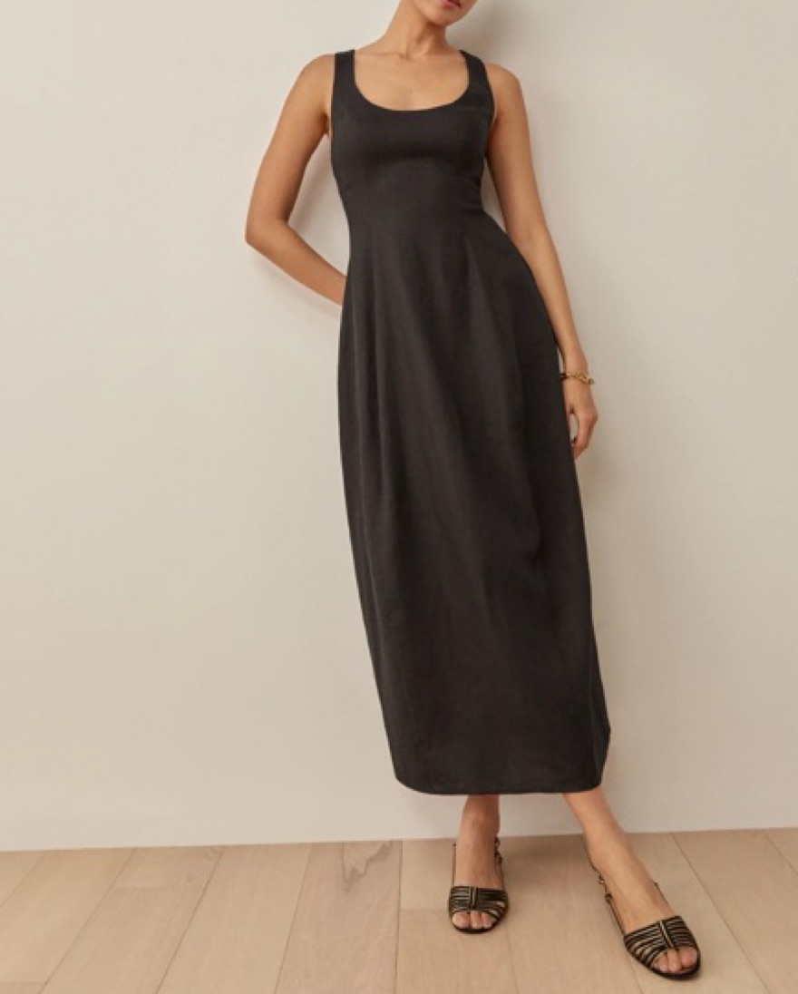 Reformation Jaylen Linen Dress by Reformation - Pickle