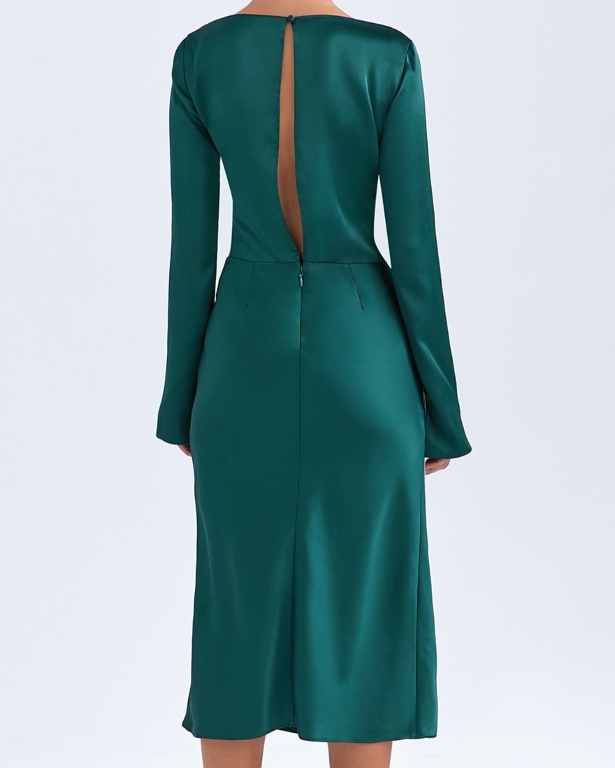House Of CB Teal Long Sleeve Dress by House of CB - Pickle