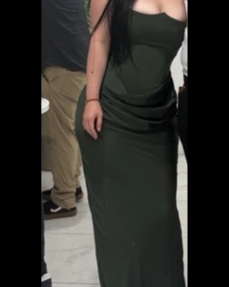 green emerald velvet dress Persephone Gown by House of CB main image 1