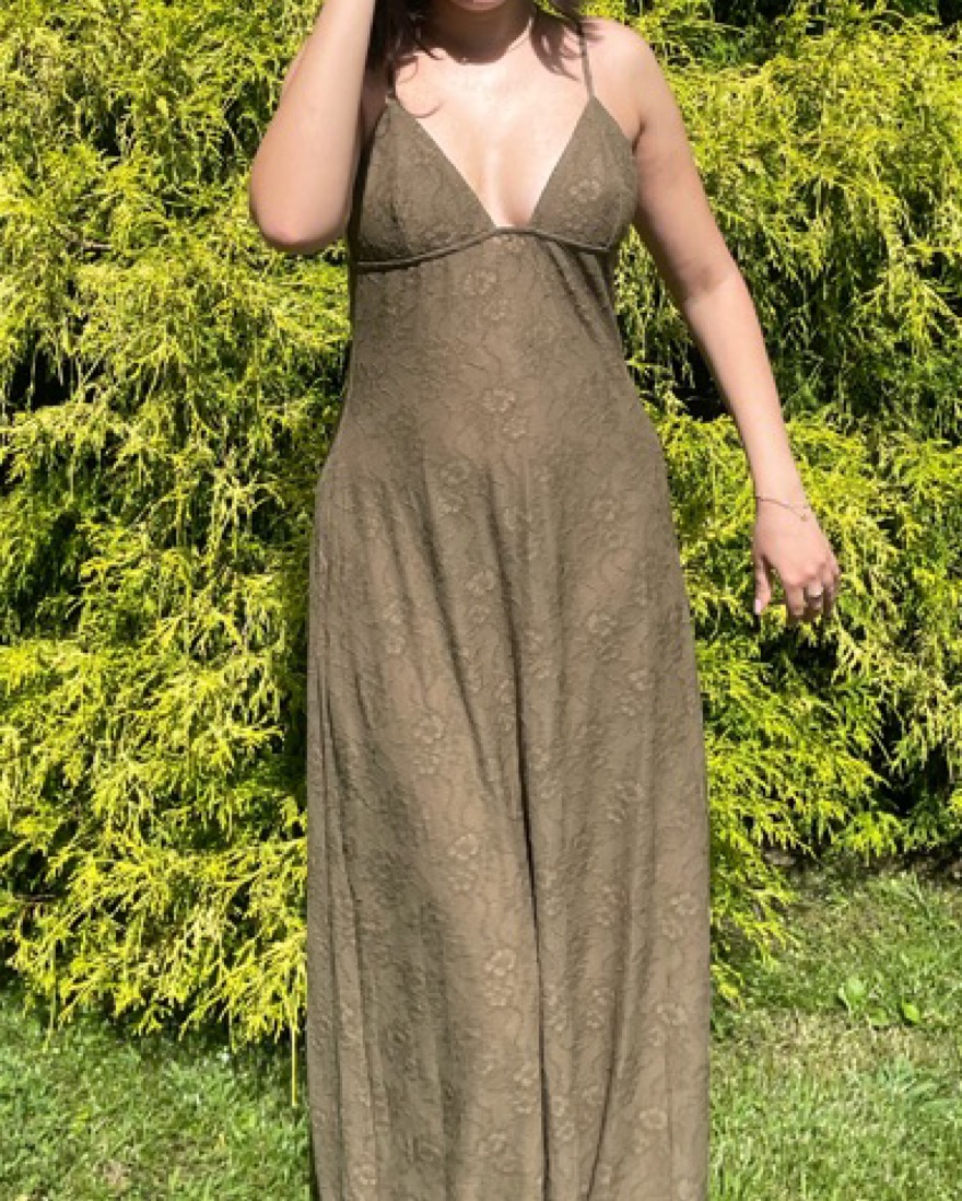 green emerald velvet dress Halter Dress  WeWoreWhat