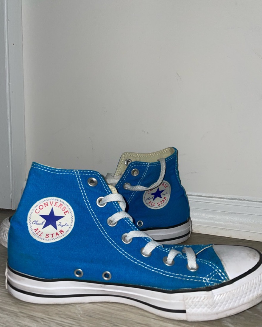 Electric Blue Converse  - Image 1