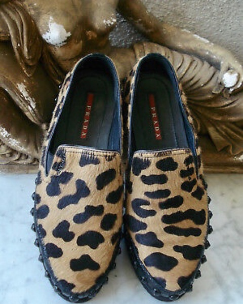 Prada Cheetah Print Slip On Sneakers - Image 1