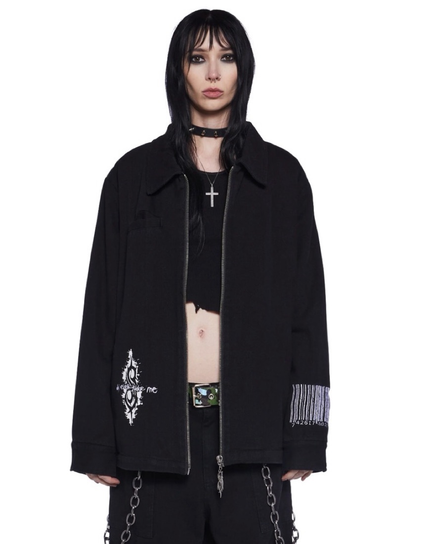 Dolls Kill X Slipknot Trucker Jacket - Image 4