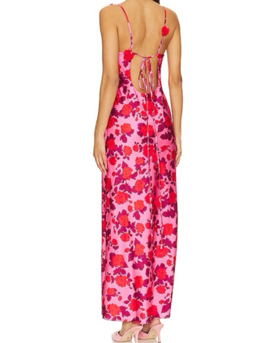 Huda Maxi Dress in Pink by For Love & Lemons - Pickle