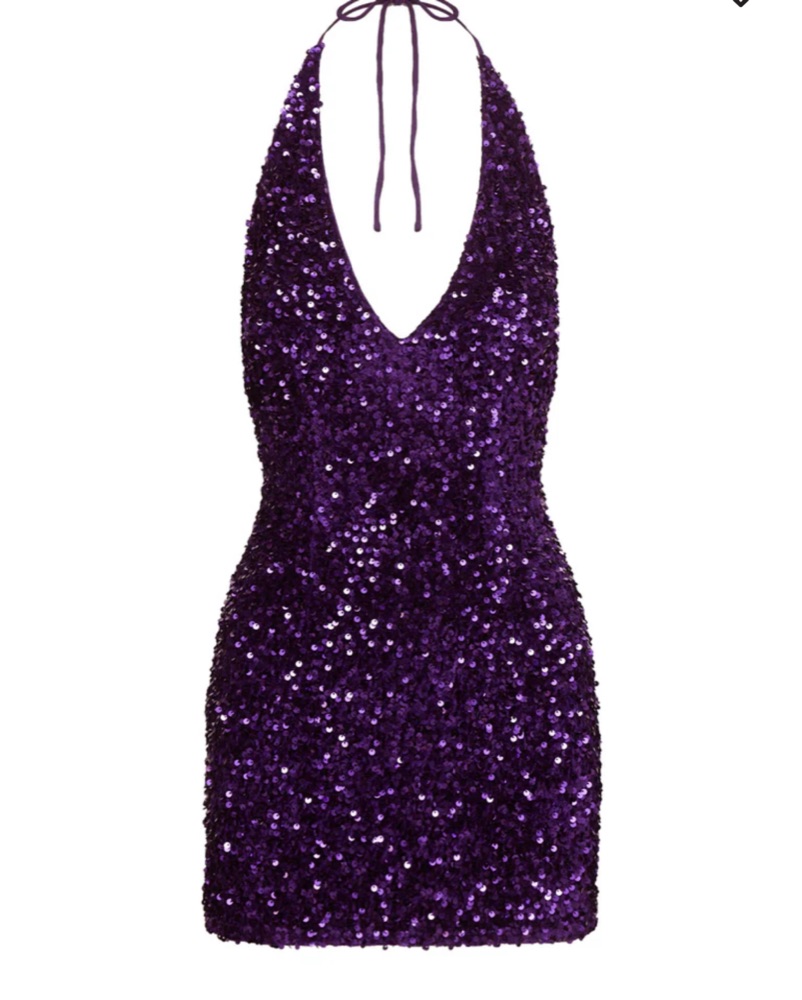 Princess Polly Purple Sequin Dress by Princess Polly