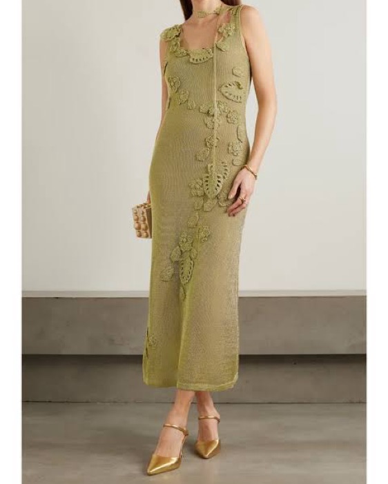 Cult Gaia Pemma Crochet Dress by Cult Gaia - Pickle