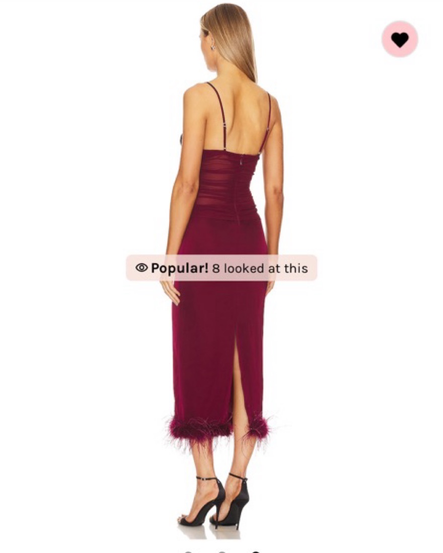 knee length dresses for ladies Burgundy Satin Allura Midi Dress main image 1