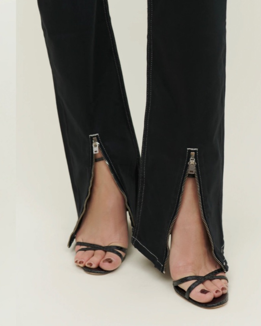 Reformation Toby Zip Up Bootcut Jeans - Image 2