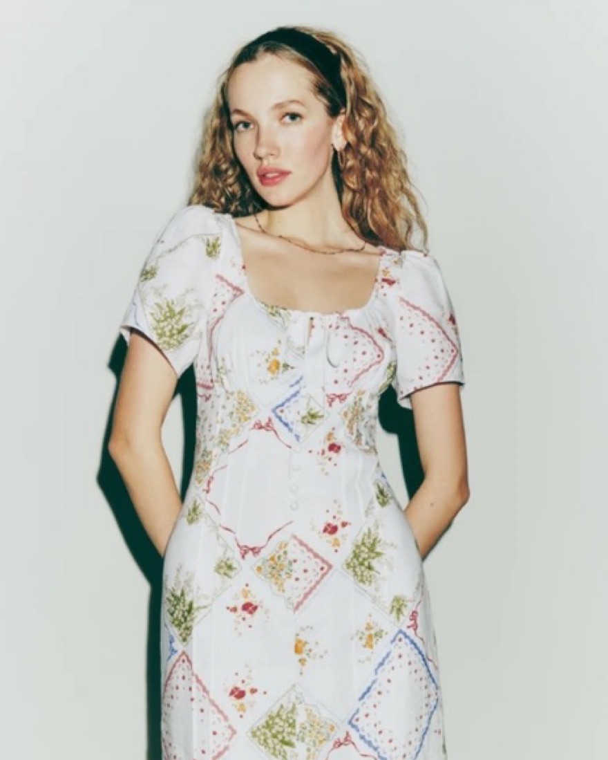 Reformation Pierce Linen Dress by Reformation - Pickle