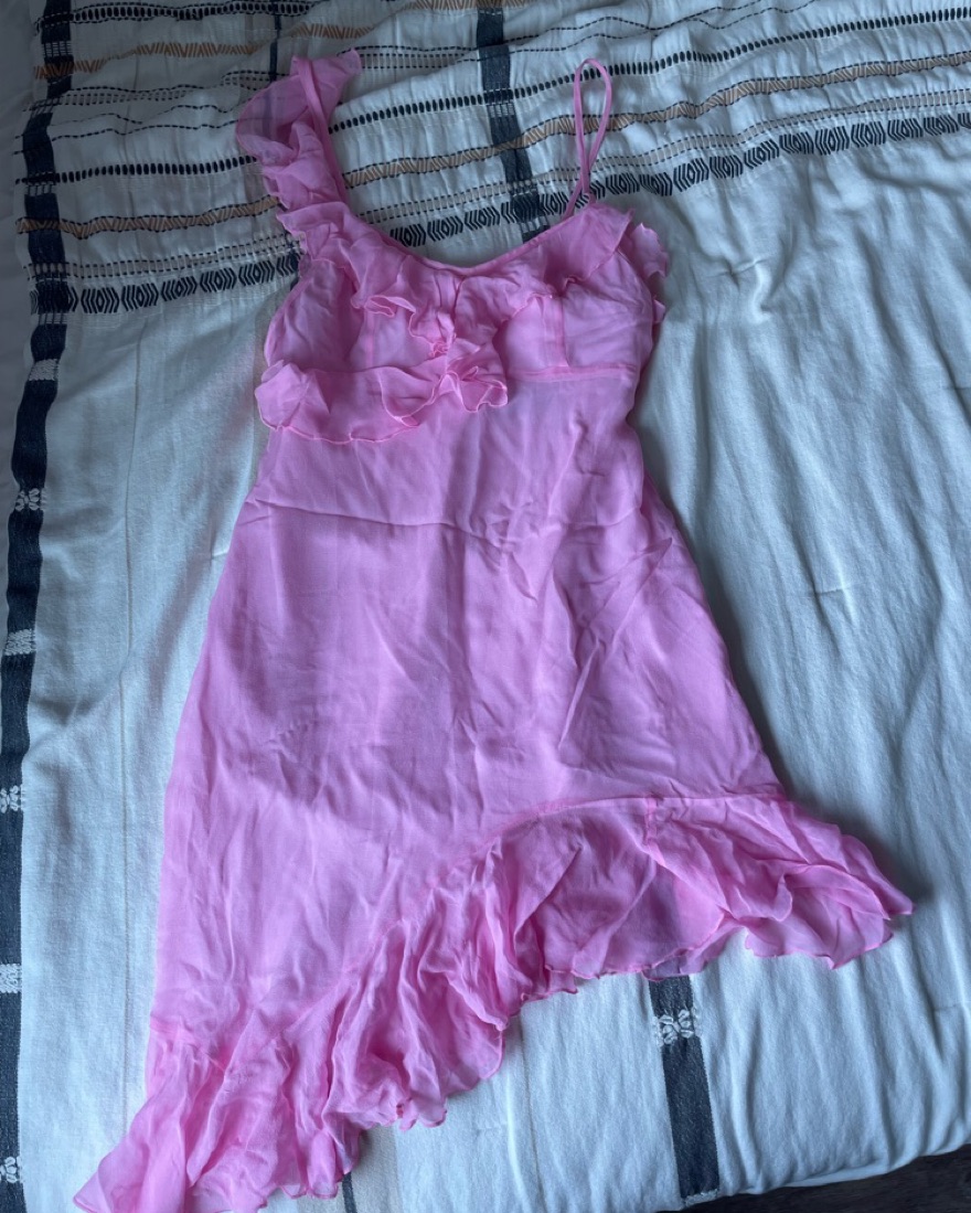 Kim Shui Pink Ruffle Dress - Image 2