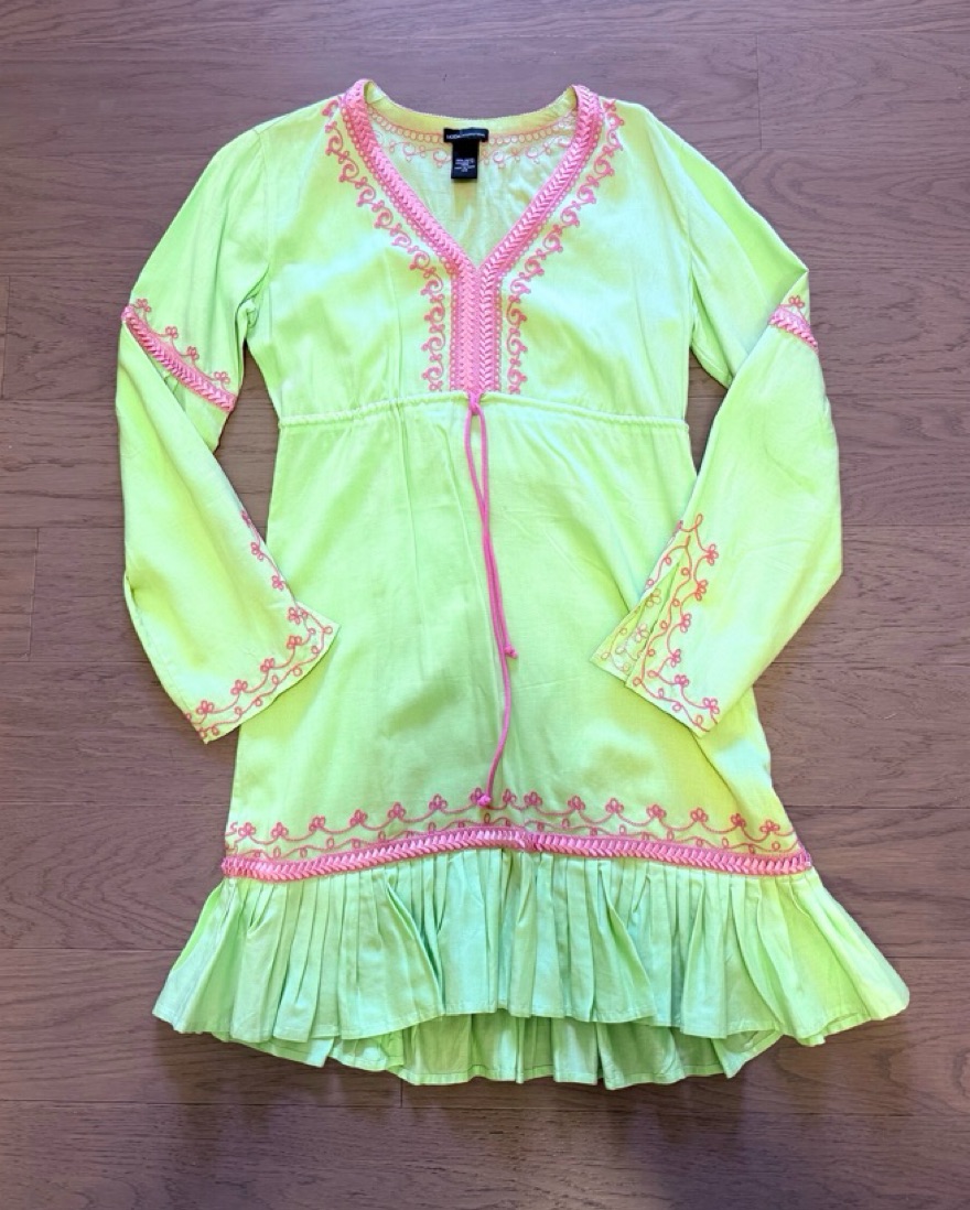 Green Vintage Tunic Dress - Image 1