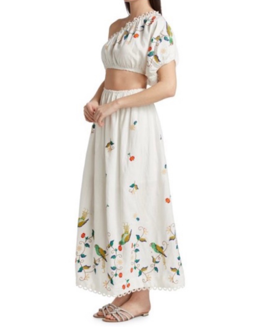 Farm Rio Pitanga One Shoulder Maxi Dress by Farm Rio - Pickle