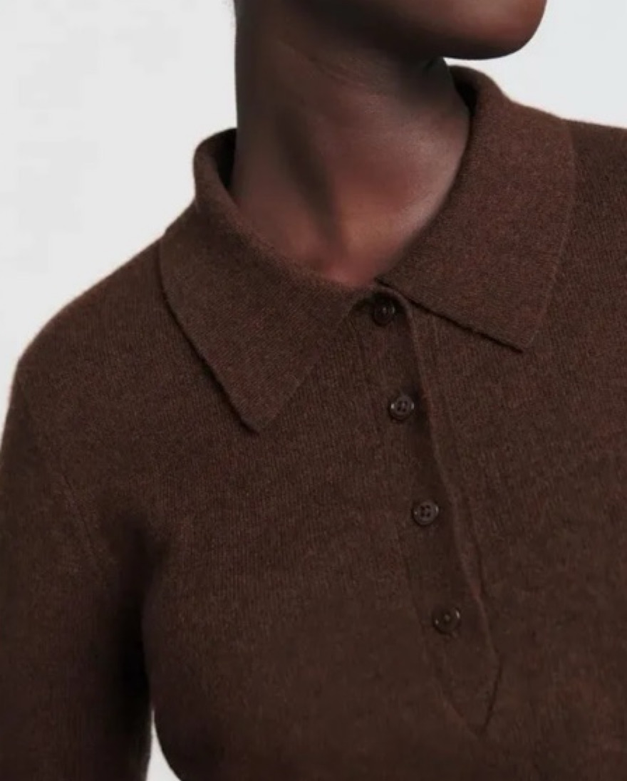 Reformation Berry Cashmere Polo - Image 2
