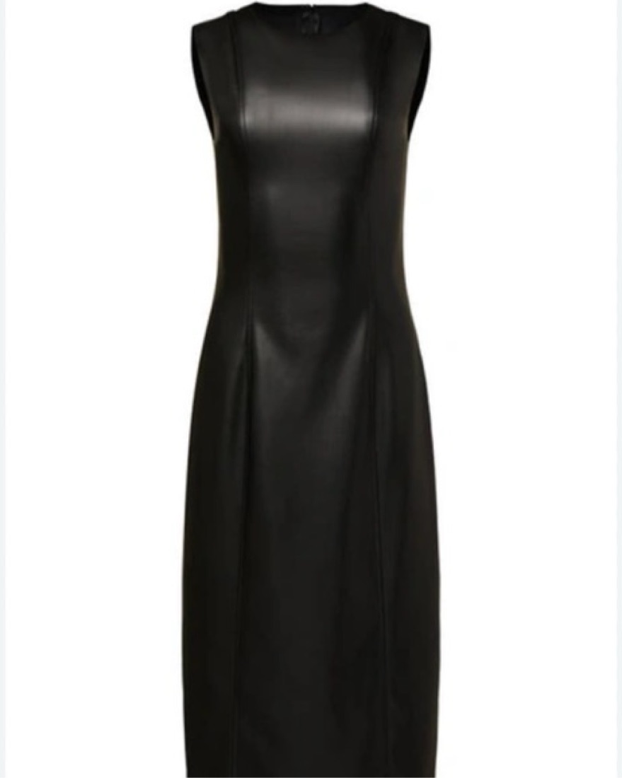 WeWoreWhat Leather Tank Dress by WeWoreWhat - Pickle