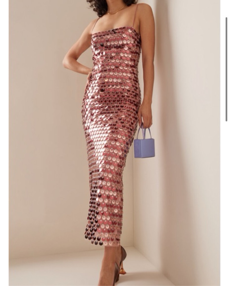 Ilkyaz Ozel Phoenix Sequin Dress Pink by Ilkyaz Ozel - Pickle