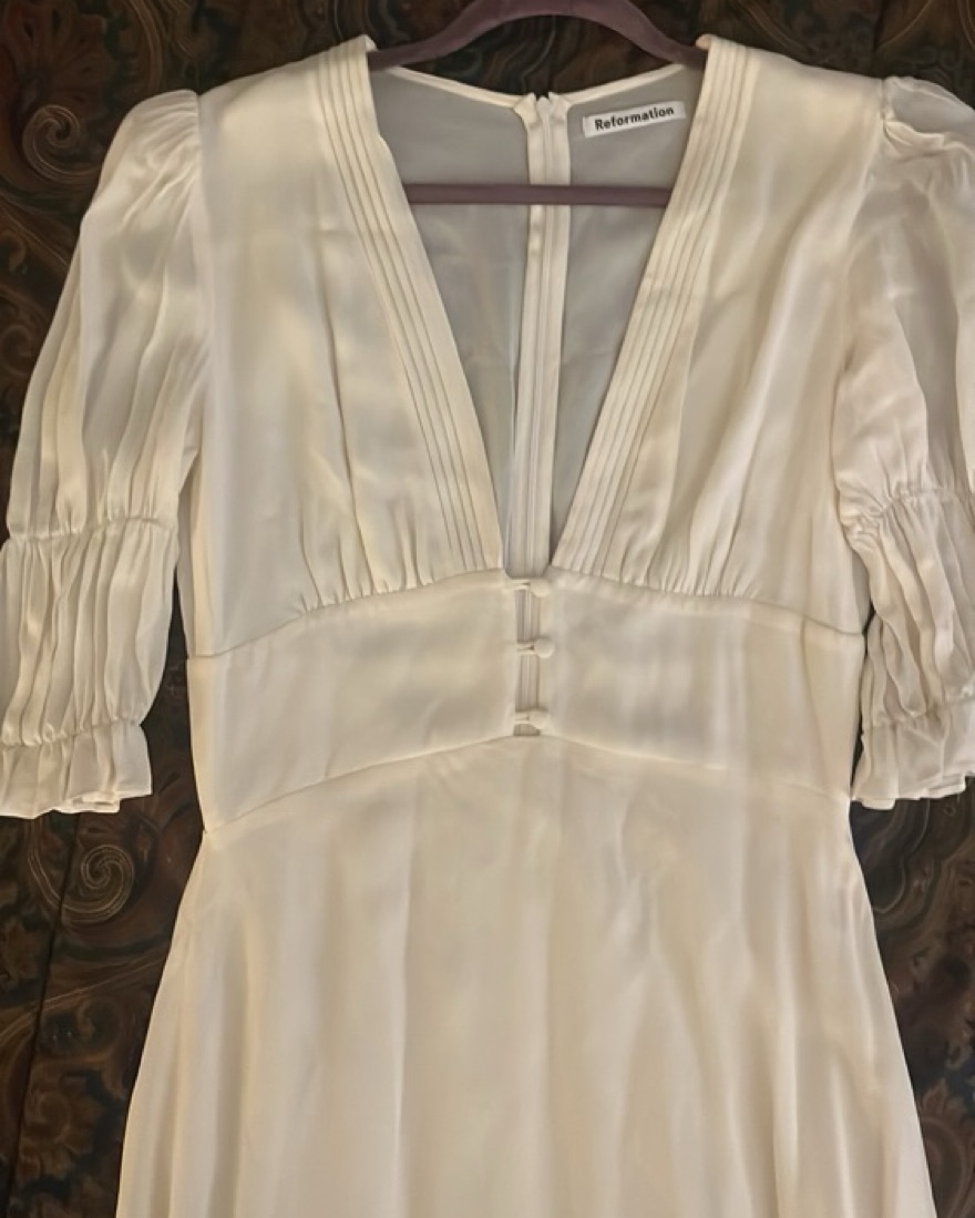 White Reformation Ginny Dress - Image 1