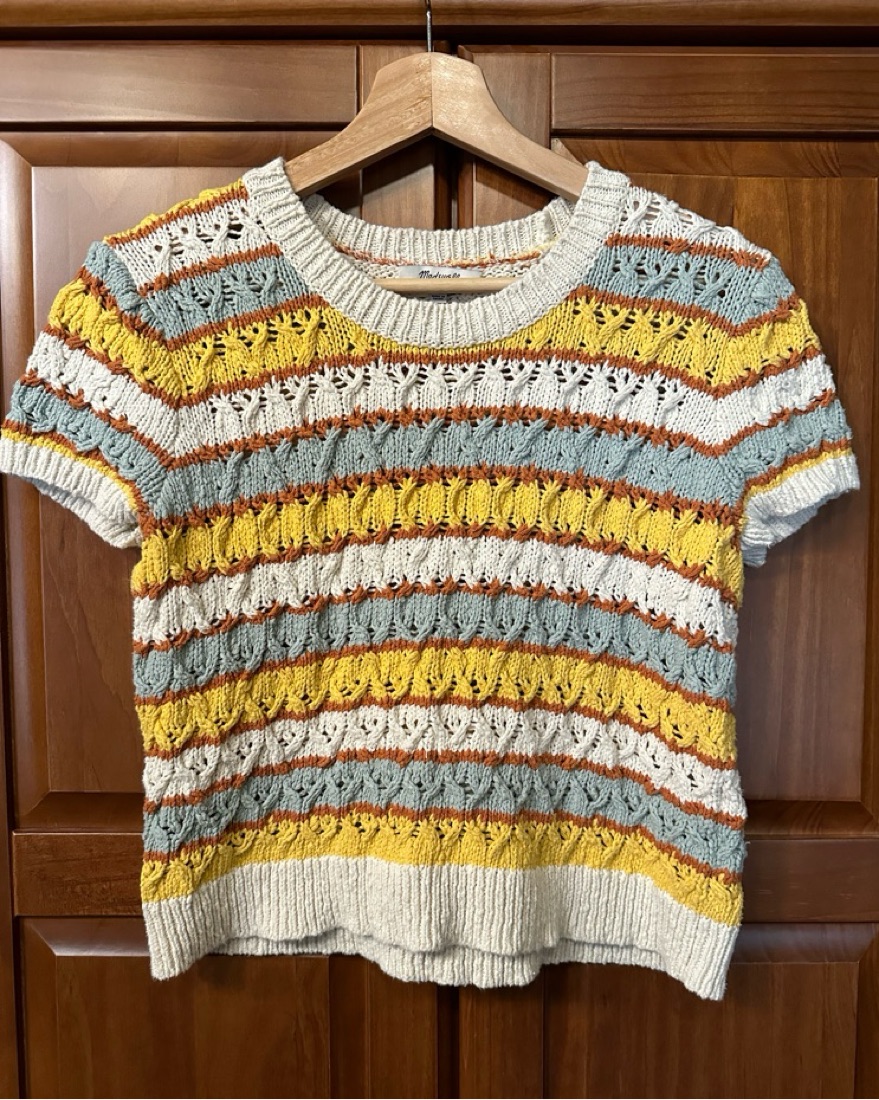 Madewell Carrington Crochet Sweater Tee - Image 1