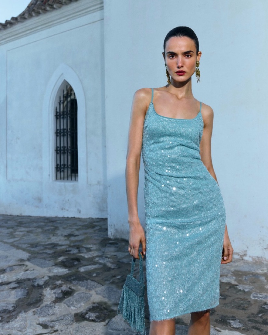 sachin and babi light blue dress The Best Petite Holiday Dresses at Amazon main image 1