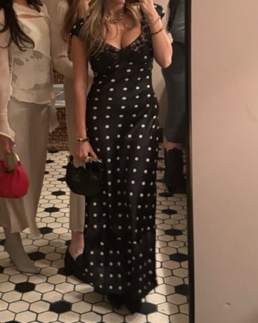 Free People Elegant Polka Dot Maxi Dress by Free People - Pickle