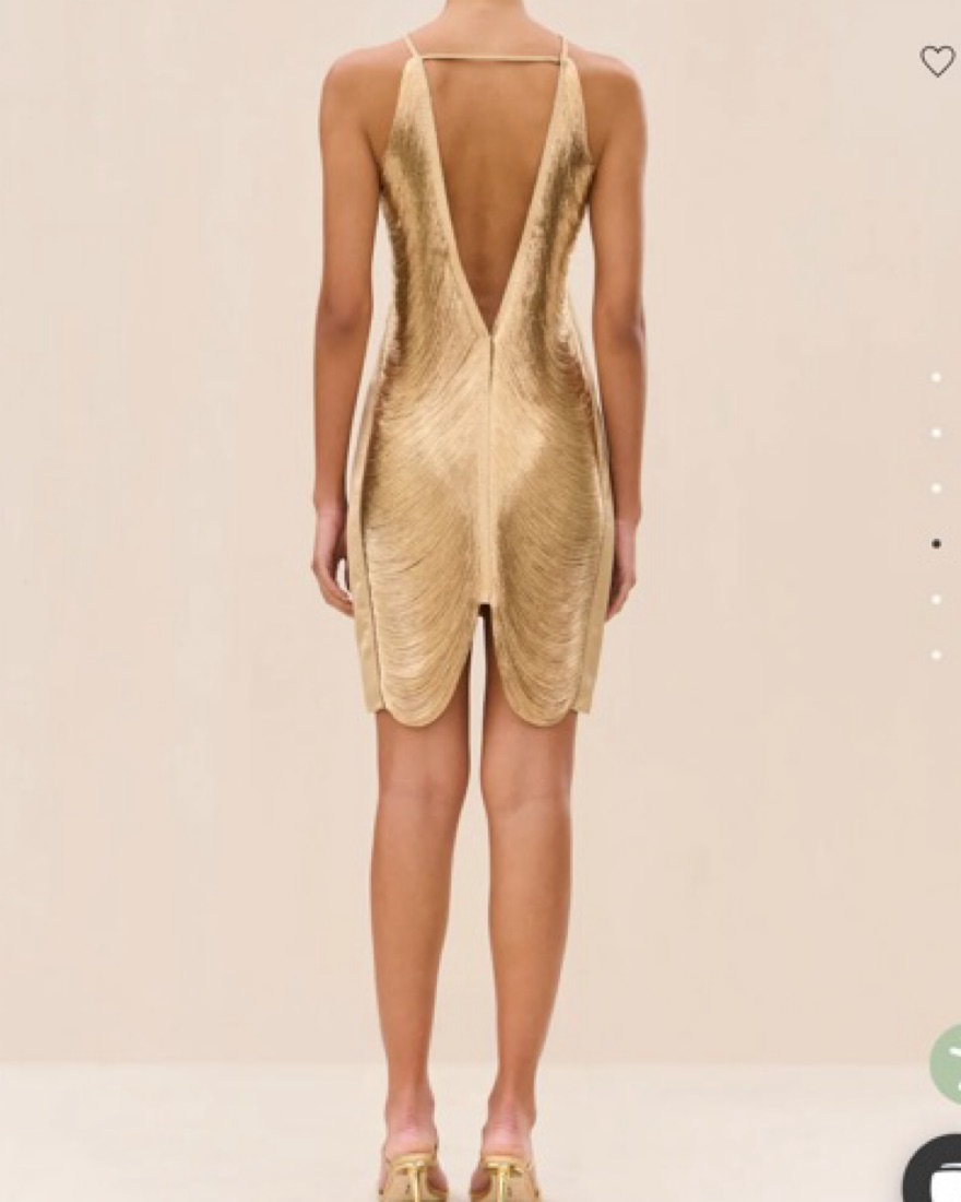 green emerald velvet dress Cult Gaia Mara Dress- out of stock