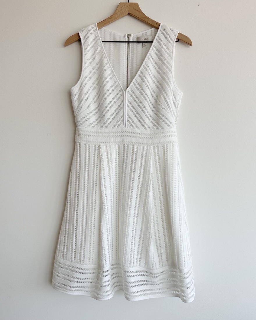 J.Crew White Eyelet Dress - Image 2