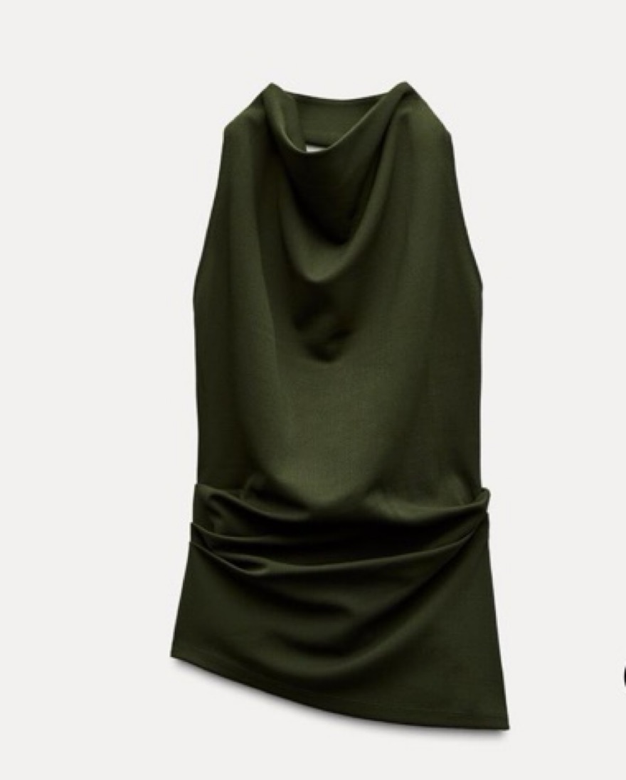 Zara Green Halter top - Image 4