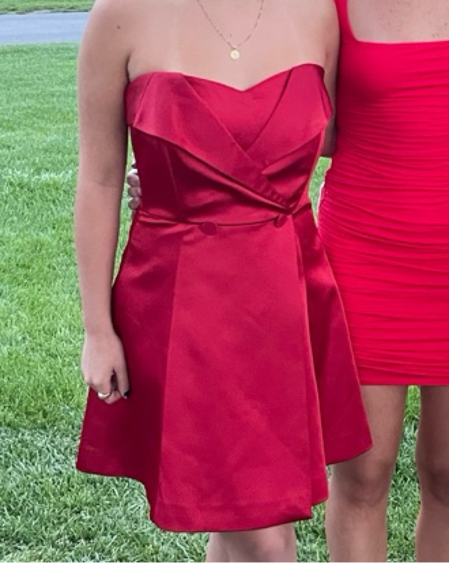 open lace back dress dark red prom dress with slit Evening Dresses fg6925  formalgowns