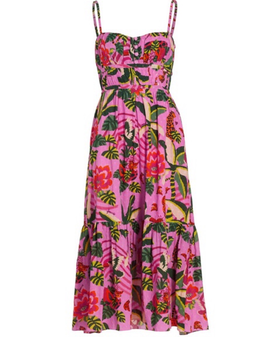 Farm Rio Midi Dress by Farm Rio - Pickle