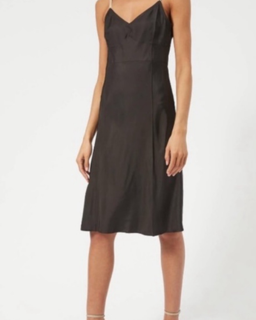 knee length dresses for ladies Days In The Sun Midi In Black main image 1