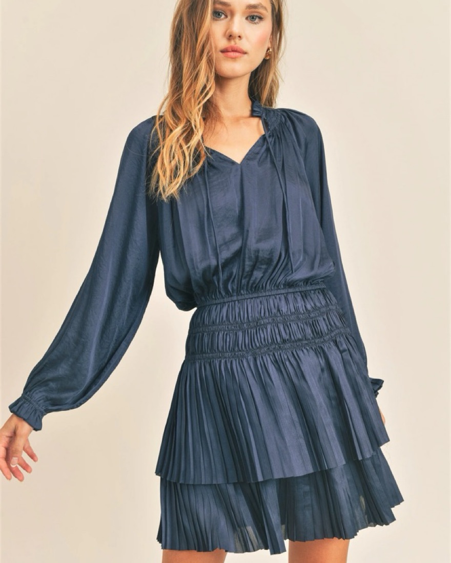 Navy RESET By Jane Mini Dress by Reset By Jane - Pickle