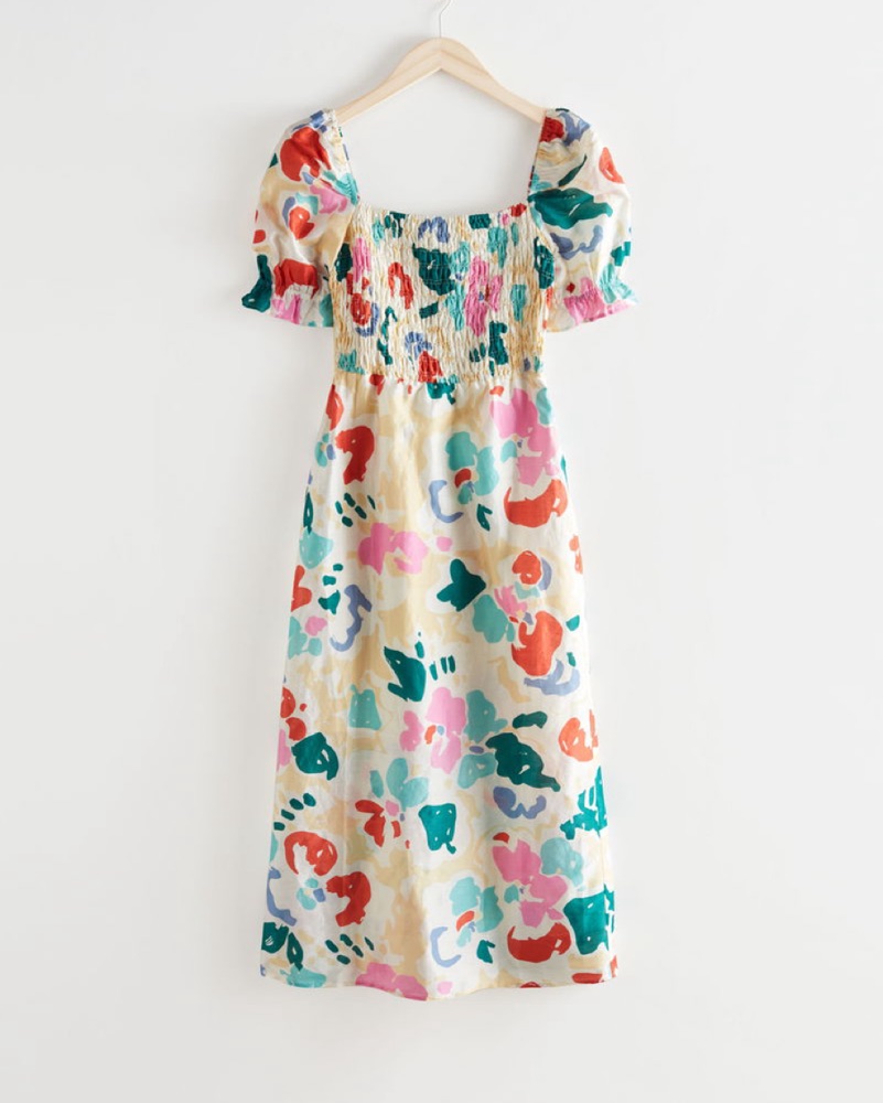 & other stories flowy puff sleeve midi dress Women's 2026 Summer Flowy Maxi Dress Casual Sleeveless Spaghetti Strap –  Divahotcouture main image 1
